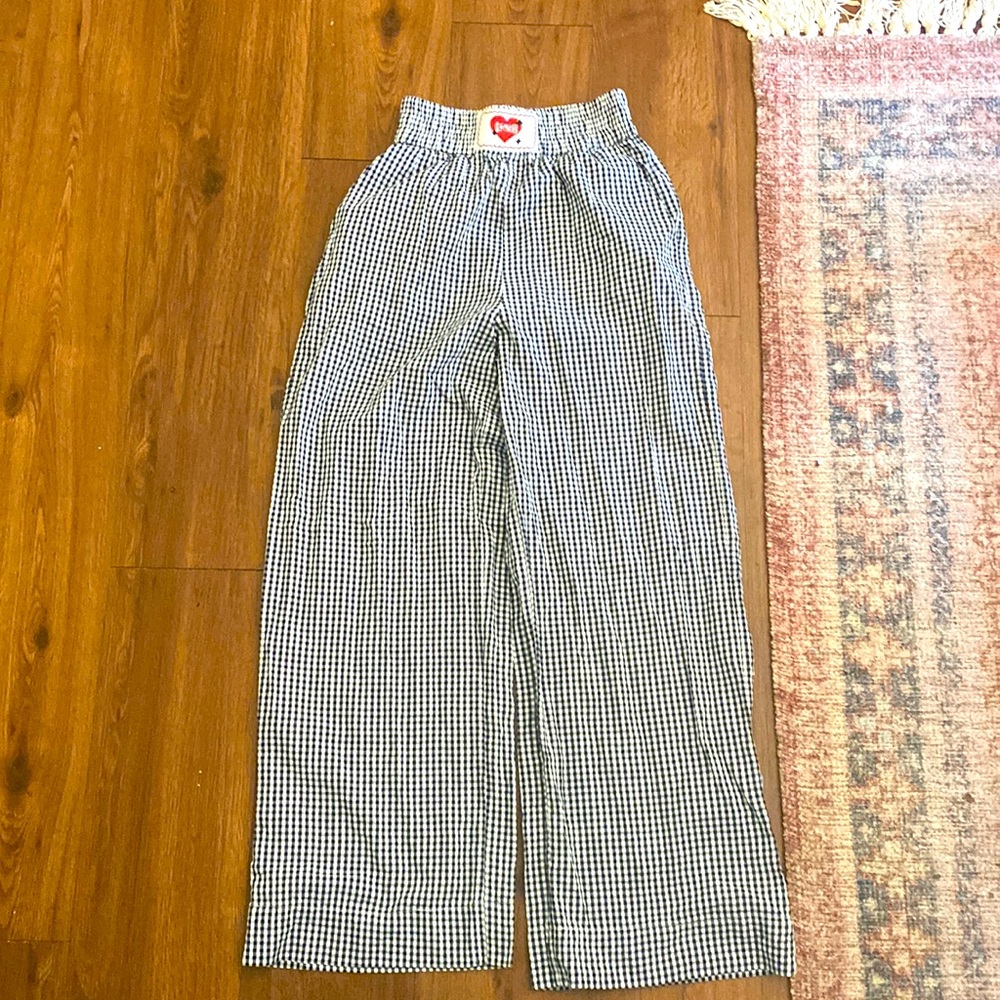 Cut Checkered Pants